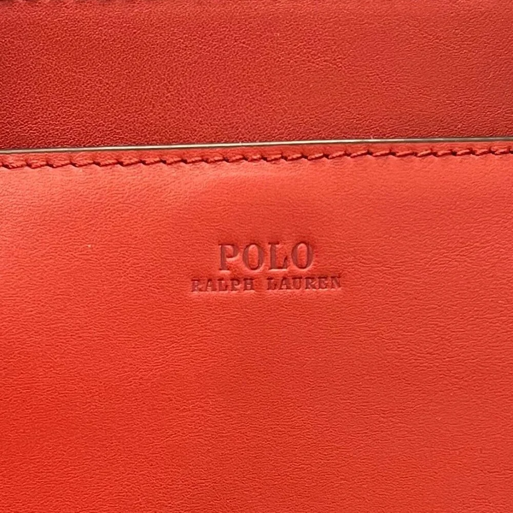 Polo Ralph Lauren Large Leather Sloane Satchel - Picture 3 of 4